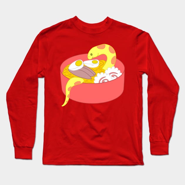 snake ramen Long Sleeve T-Shirt by chibifox